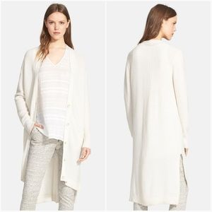 Vince Directional Rib Long Cardigan Sz M